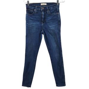 Madewell 10" High-Rise Skinny Jeans 5-Pockets Zip Button Fly Women's Size 26
